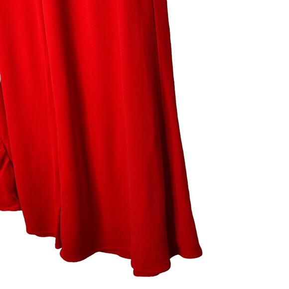 Revolve Alexis High Rise Red Cropped Wide Leg Pants Minimalist Contemporary - Picture 6 of 10